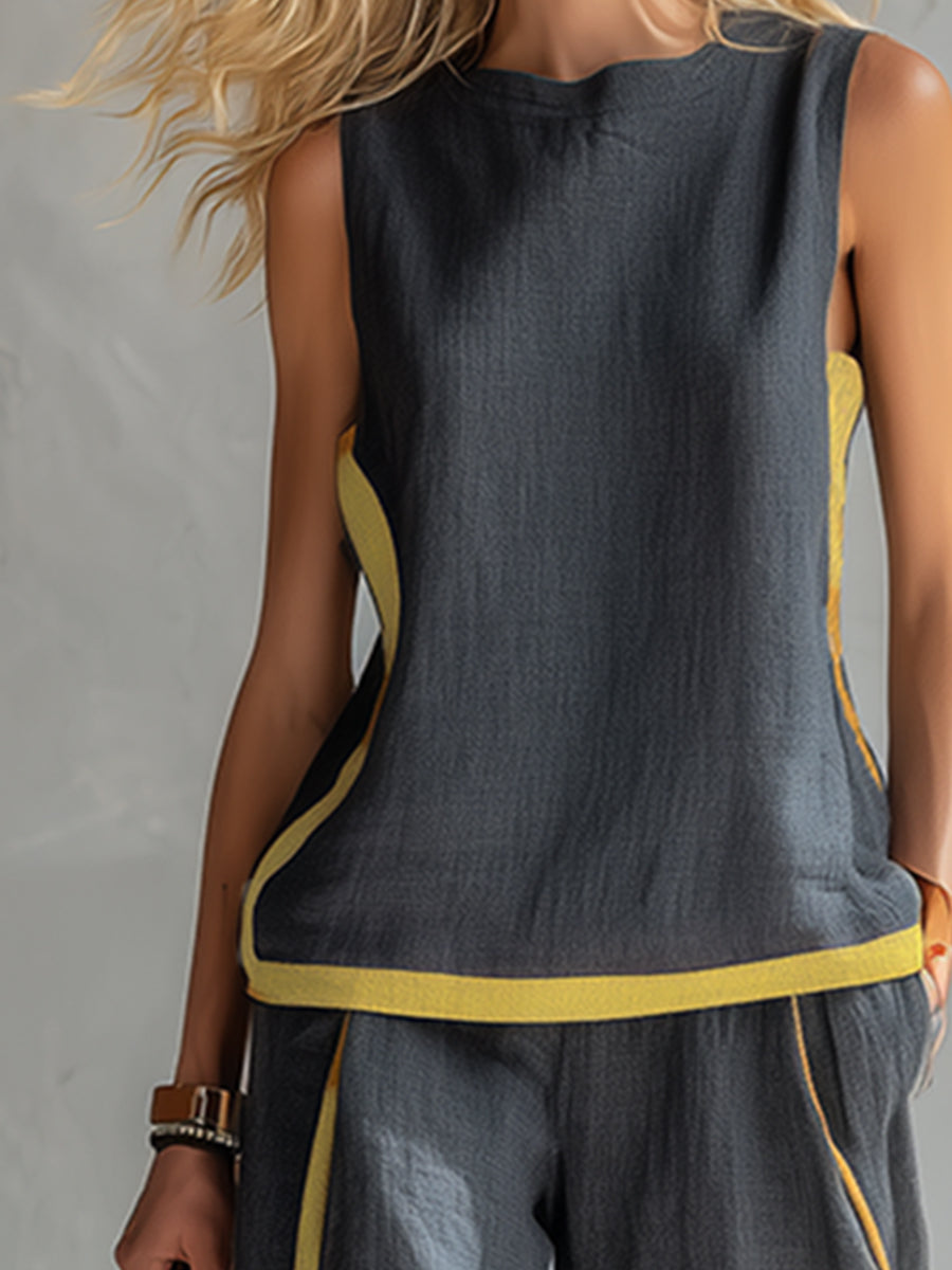 Marlene™ | Elegant Wide Leg Two Piece Summer Set