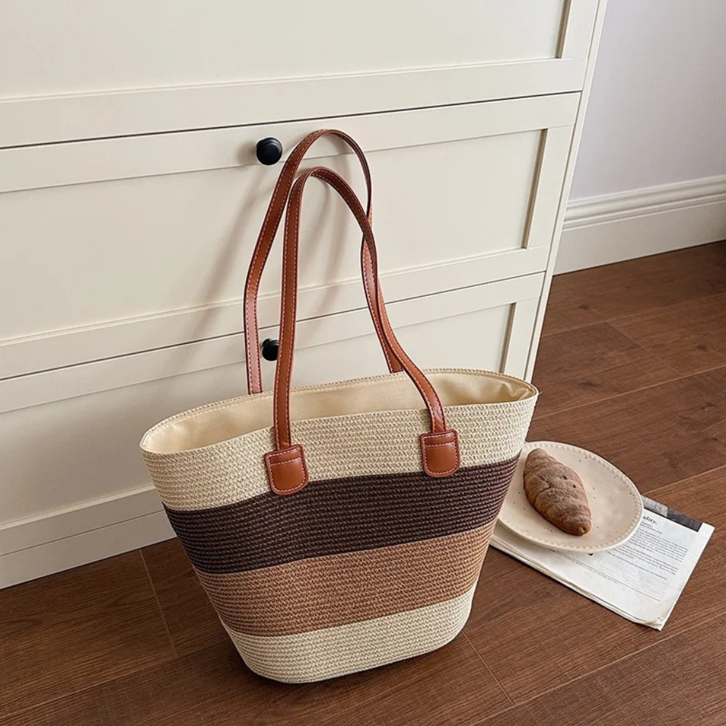 Cora™ | The Colorful Woven Straw Tote