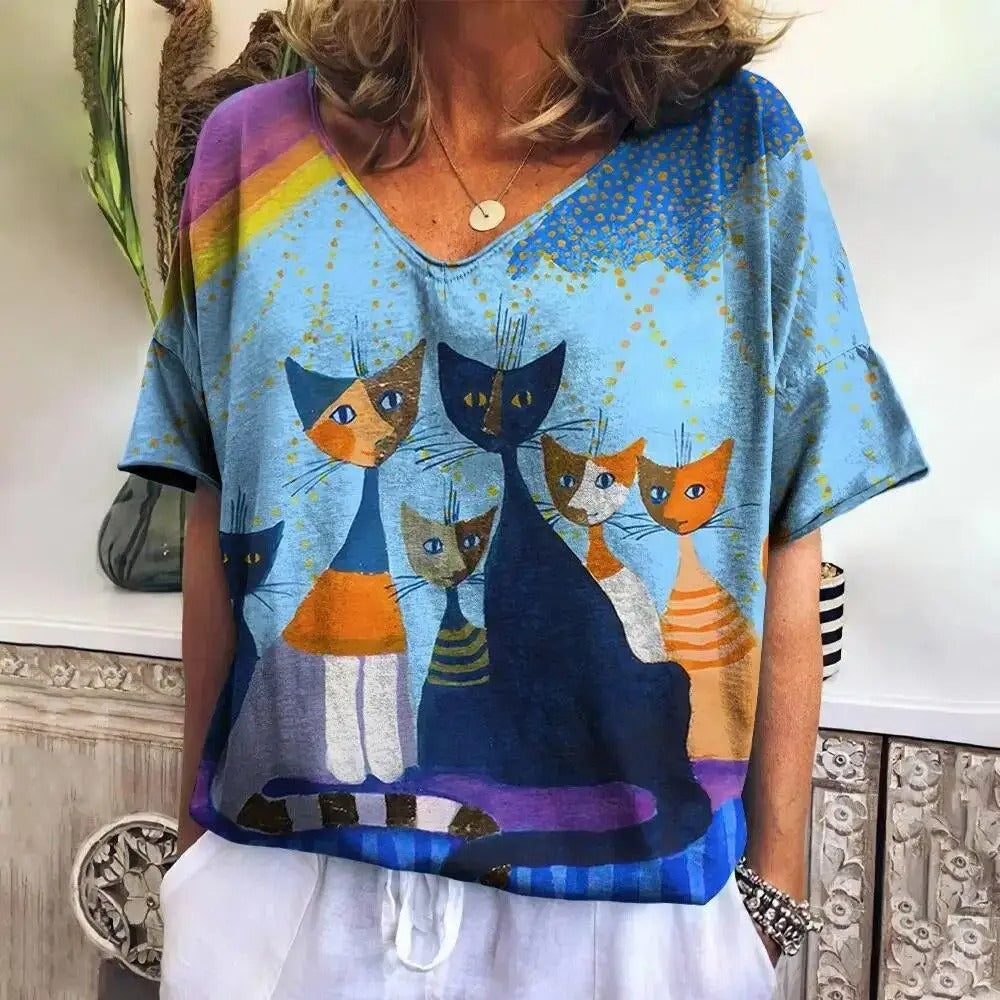 Roxie™ | The Artistic Cat Tee