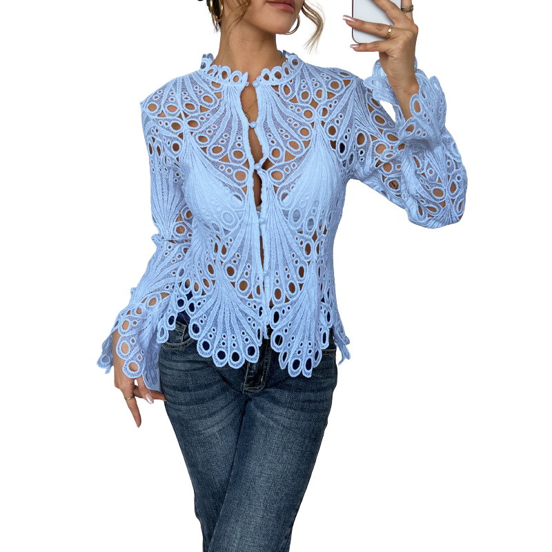 Colette™ | Modern Hollow Detail Blouse