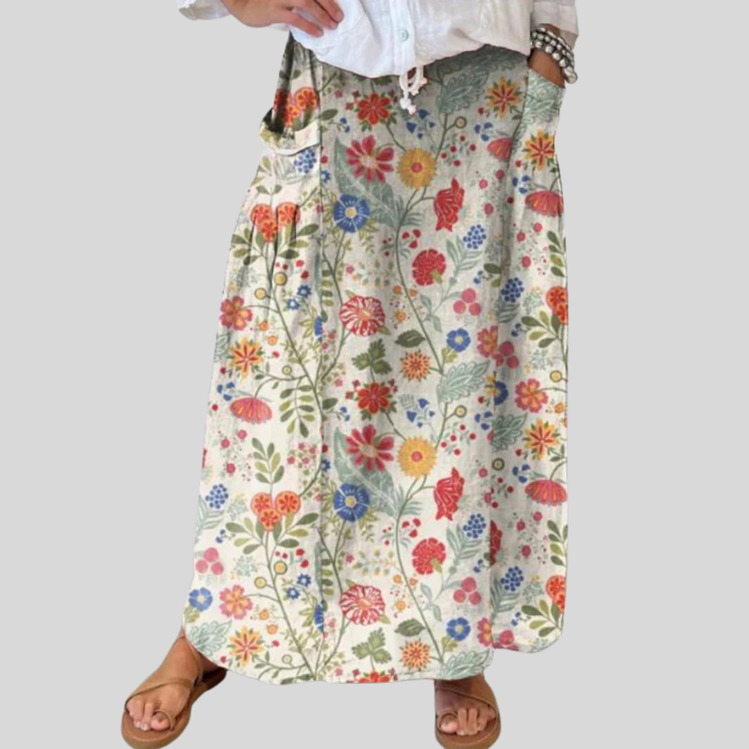 Vivian™ | Floral Pocket Skirt