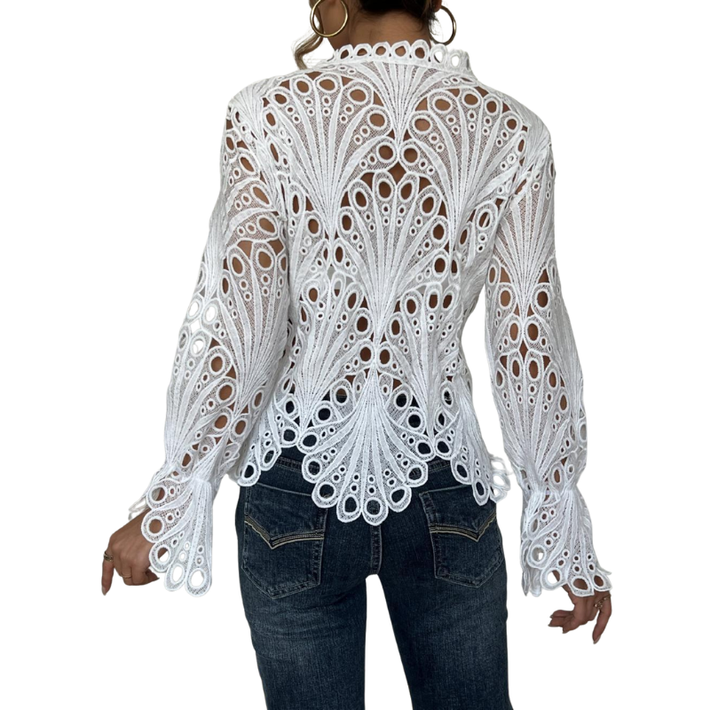 Colette™ | Modern Hollow Detail Blouse