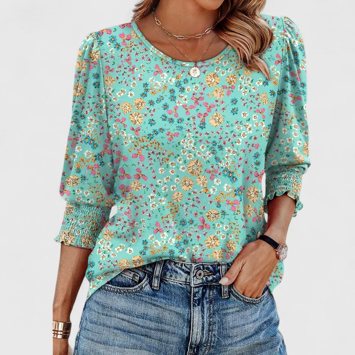 Lena | Elegant Smocked Top