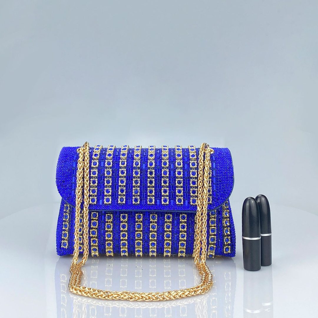 Valentina™ | Chic Chain Colored Diamond Shoulder Bag
