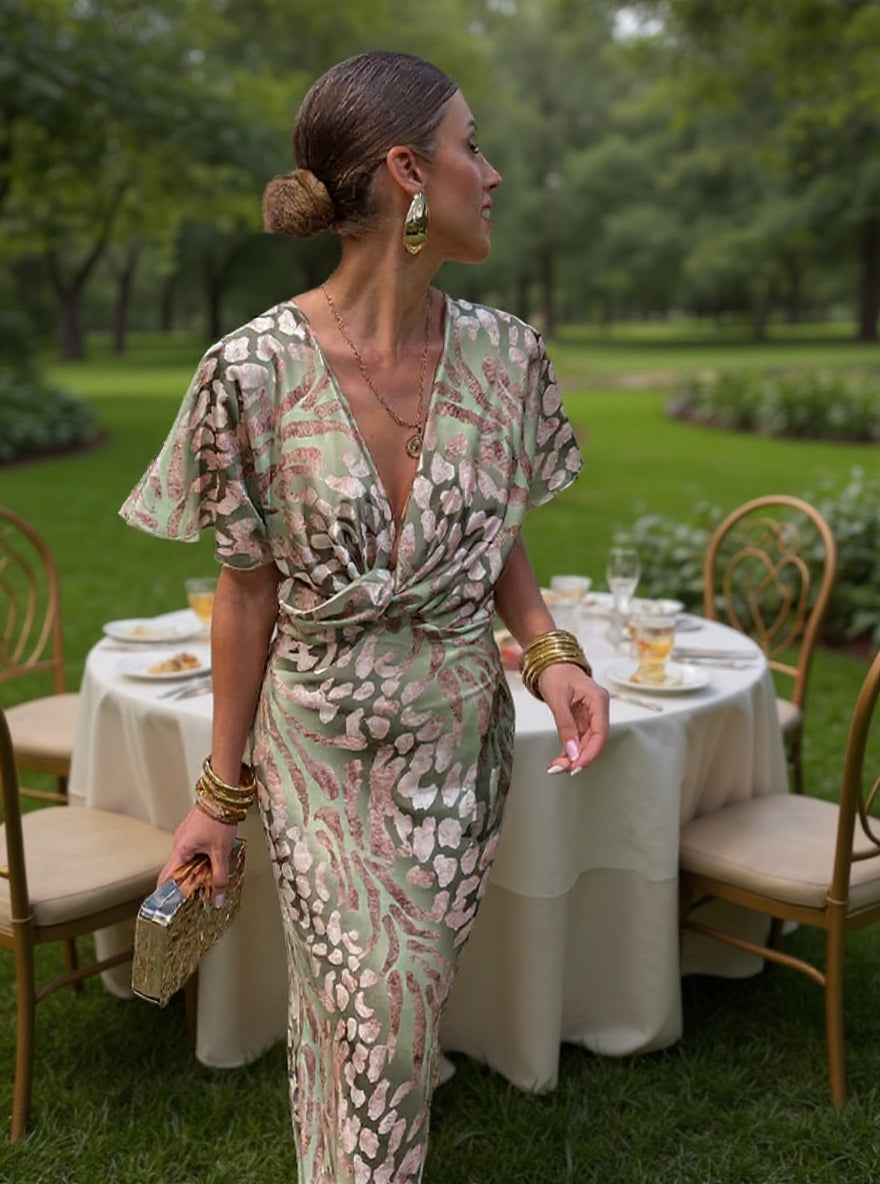 Emmeline™ - COPPER MIDI DRESS