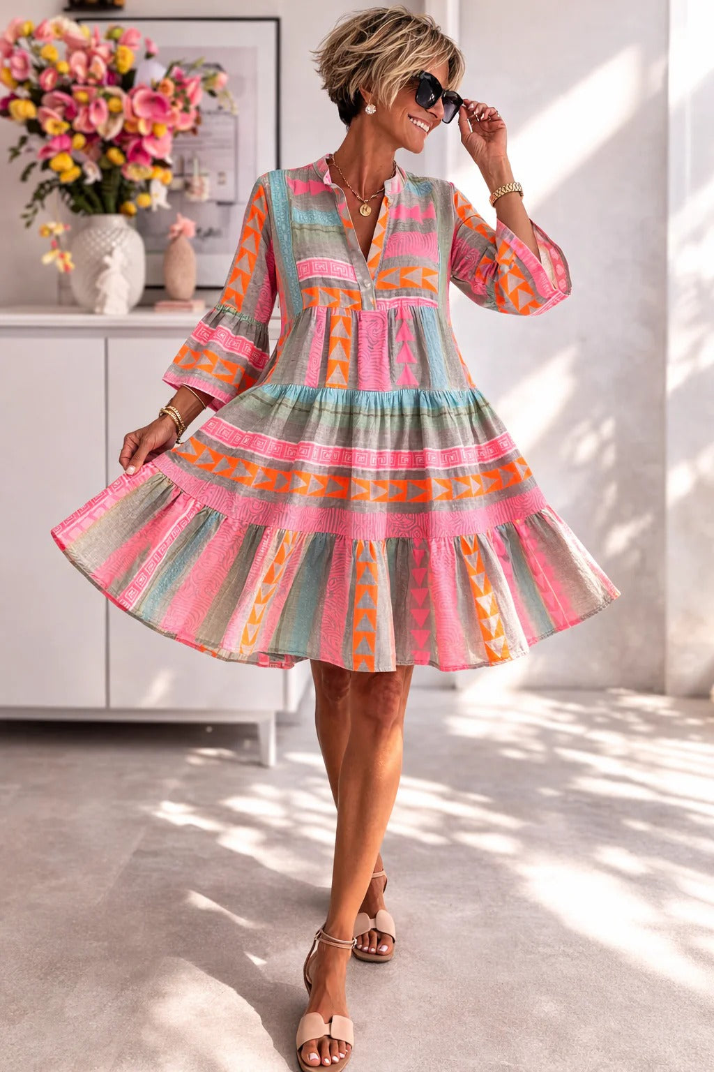 Marlowe™ | Timeless Vintage Grace Midi Dress
