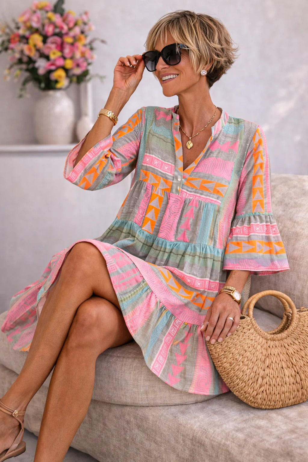 Marlowe™ | Timeless Vintage Grace Midi Dress