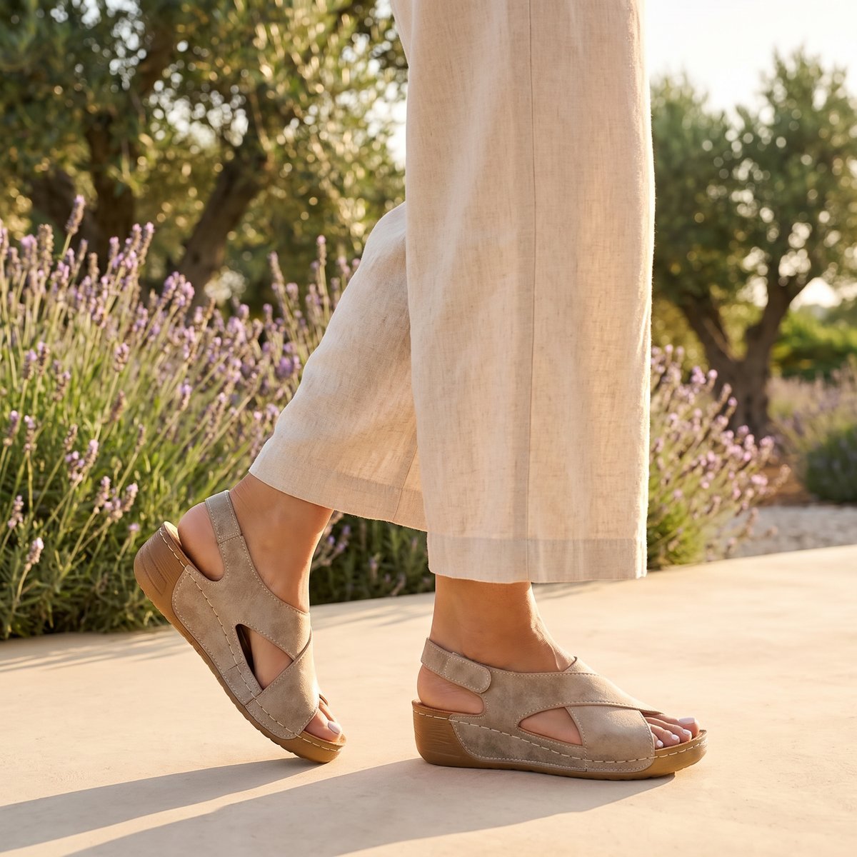 Ramona™ | Cross-Strap Platform Sandals