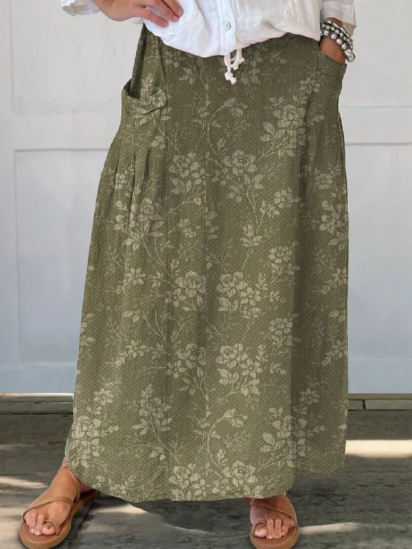 Josephine™ | Vintage Floral Pocket Skirt