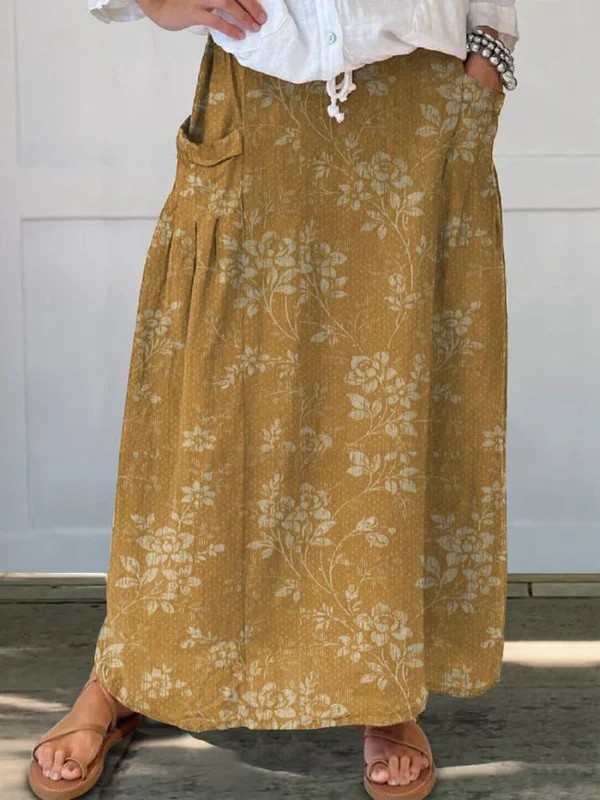 Josephine™ | Vintage Floral Pocket Skirt