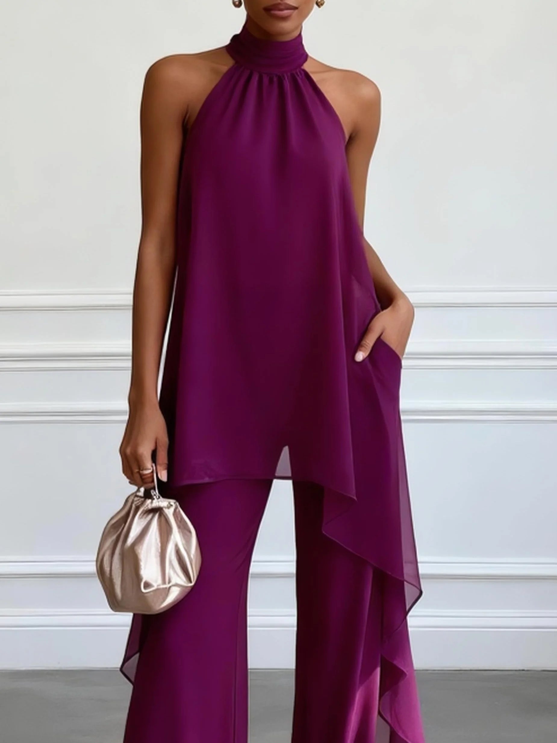 Serena™ | Elegant Halter Set for Women