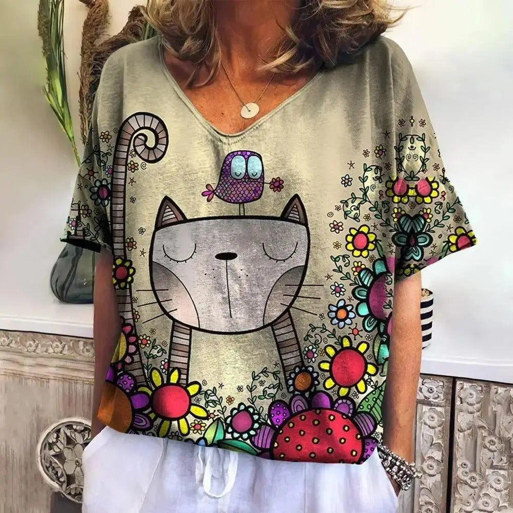 Roxie™ | The Artistic Cat Tee
