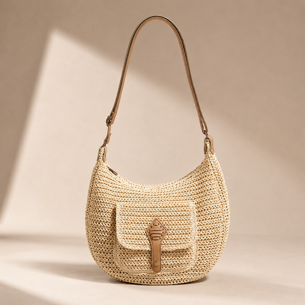 Marlena™ | Woven Shoulder Hobo Bag
