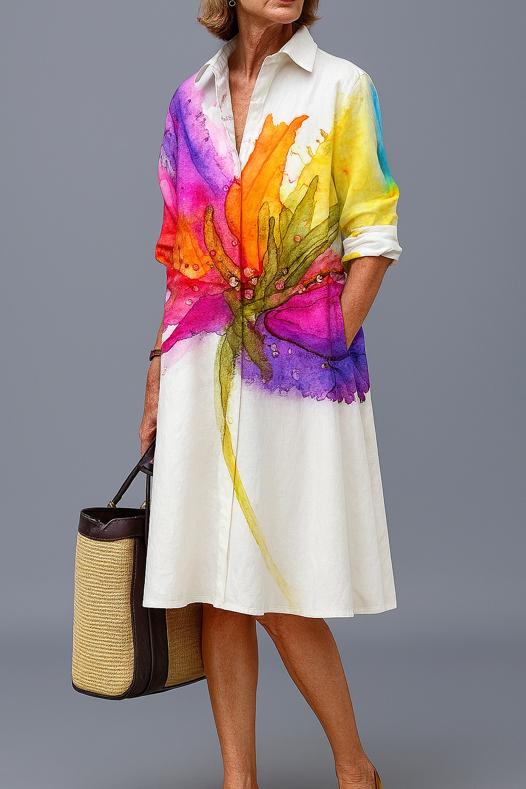 Kaliyah | Modern Midi Dress