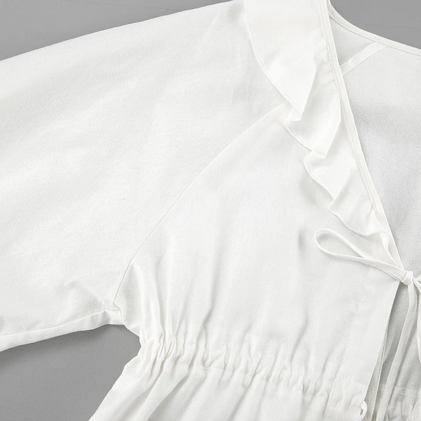 Alexandra - Top and Shorts with Ruffles and Tie
