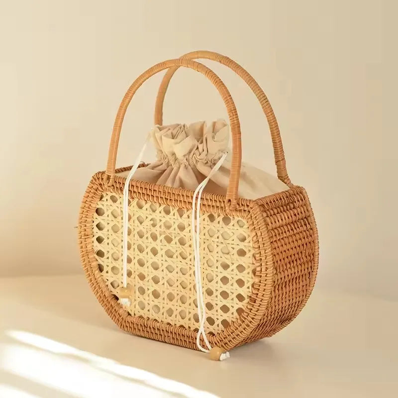 Lou™ | Rattan Basket Tote