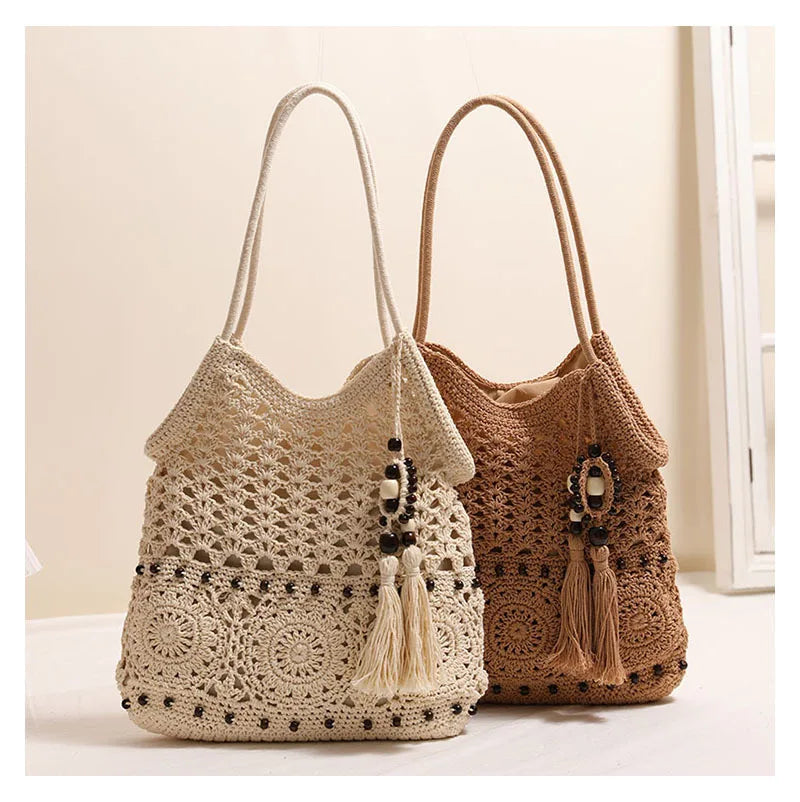 Kit™ | Tassel Crochet Hobo Bag