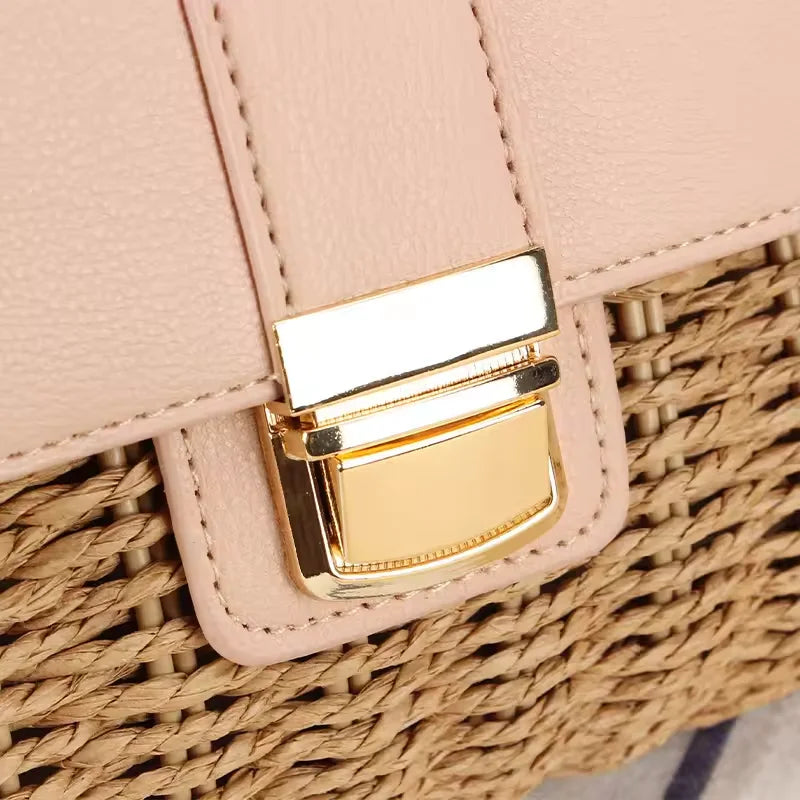 Frances™ | Woven Wicker Clutch Bag