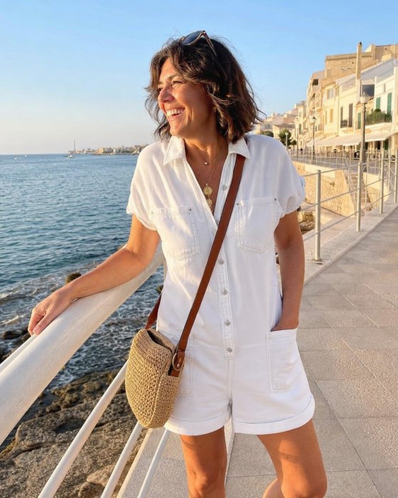Capri™ | Short Button-Front Jumpsuit