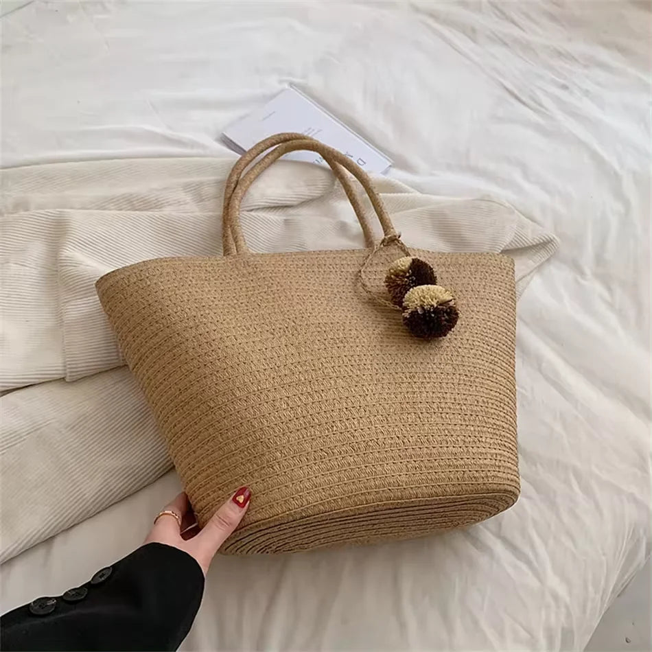 Ruth™ | Tassel Woven Shoulder Tote
