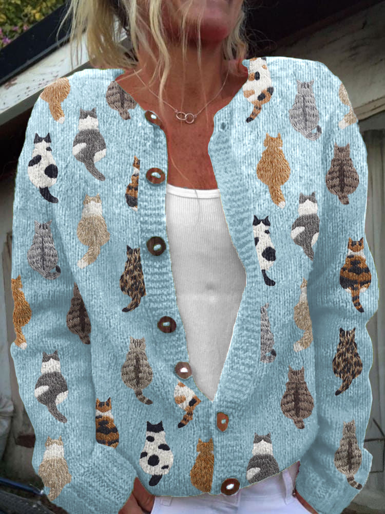Sylvie™ | The Cat Print Cardigan