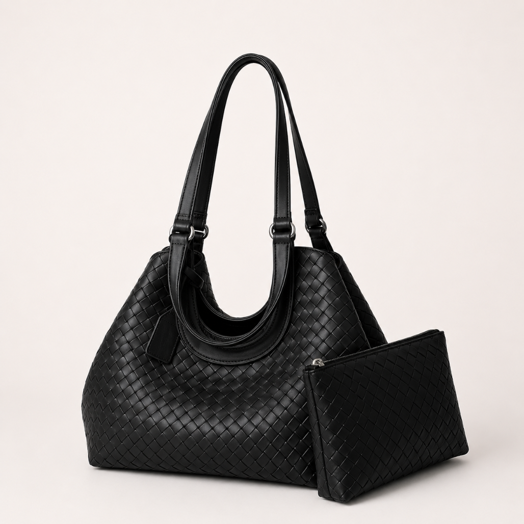 Simone™ | Woven Oversized Shoulder Tote