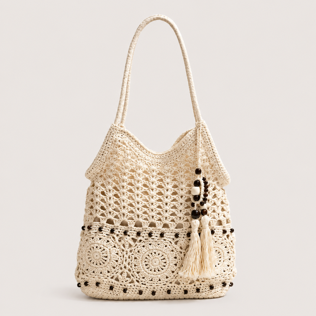 Kit™ | Tassel Crochet Hobo Bag