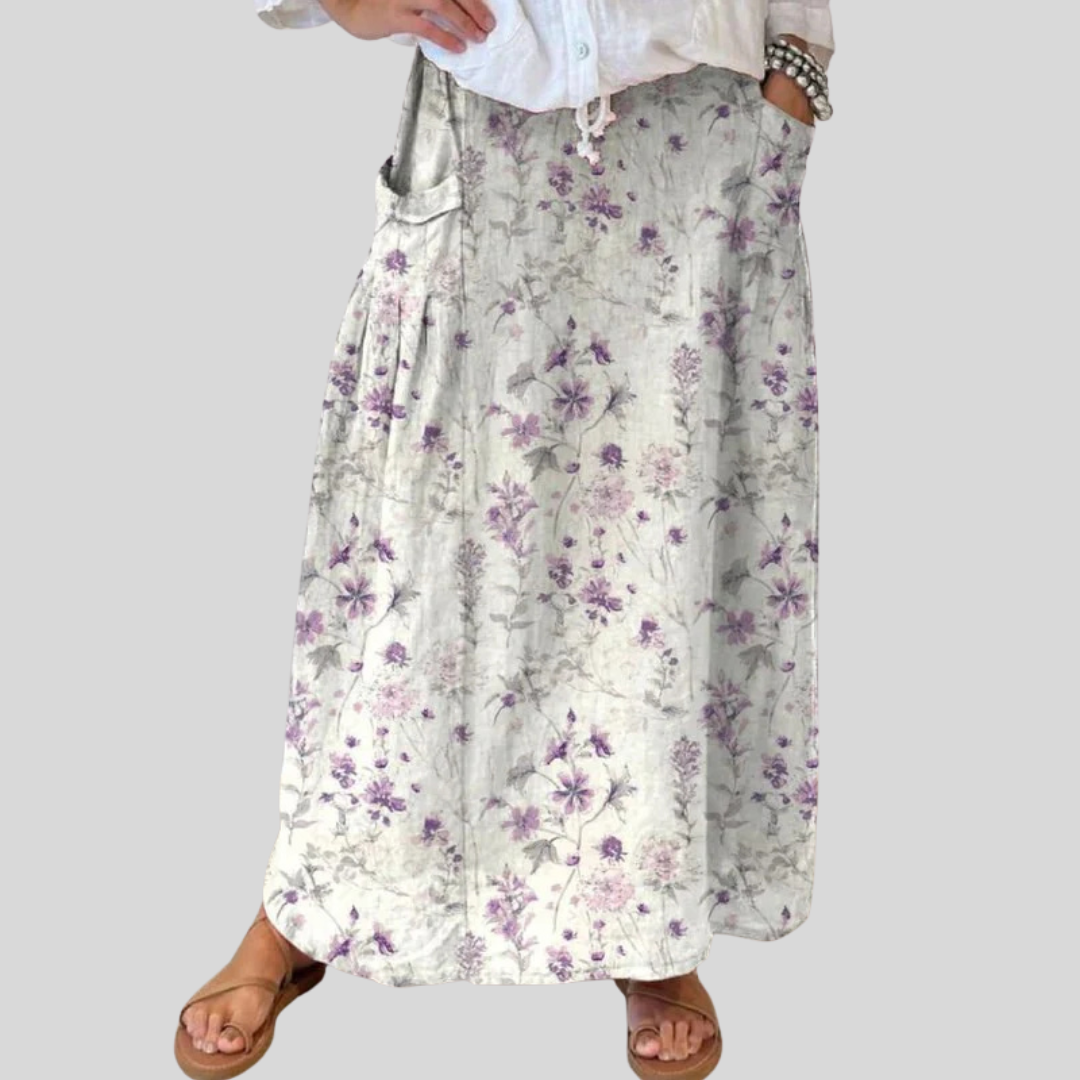Rosabel™ | Vintage Floral Pocket Skirt