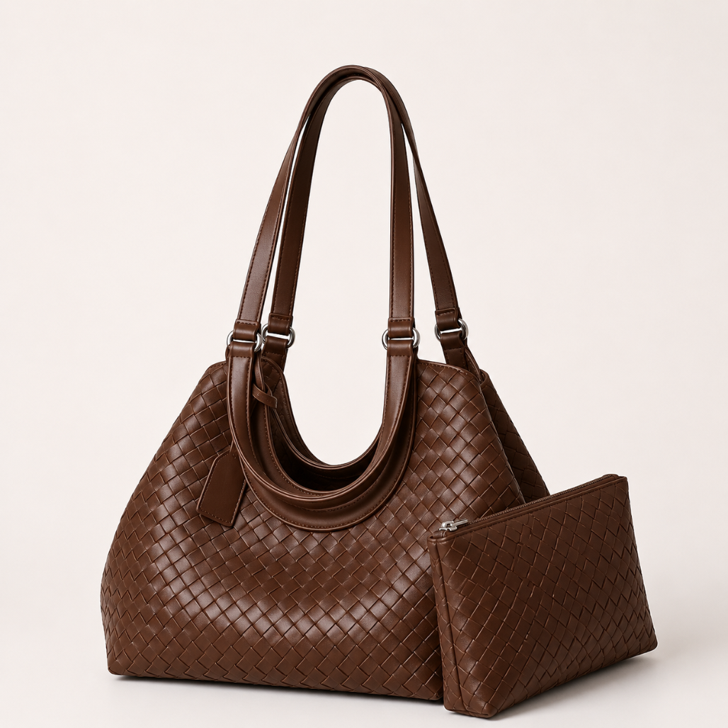 Simone™ | Woven Oversized Shoulder Tote