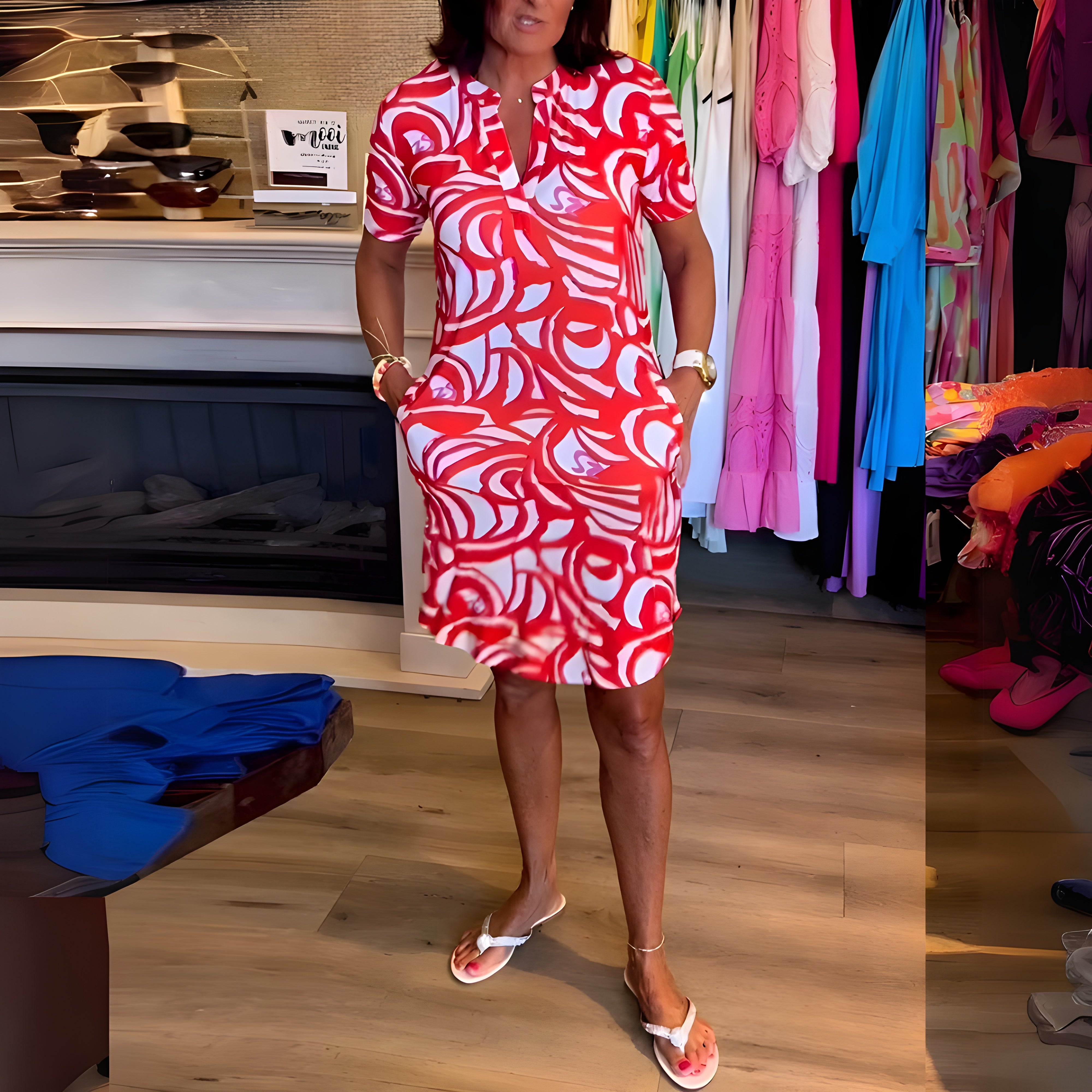 Marije | Dress with Short Sleeves