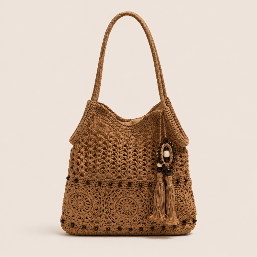 Kit™ | Tassel Crochet Hobo Bag