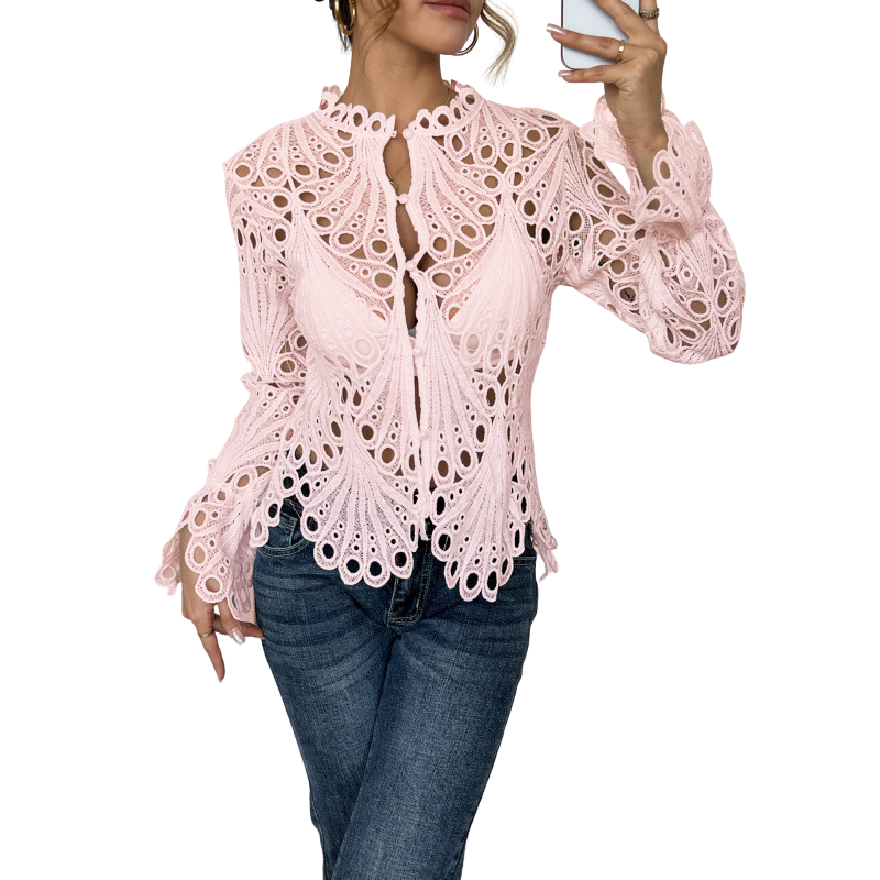 Colette™ | Modern Hollow Detail Blouse