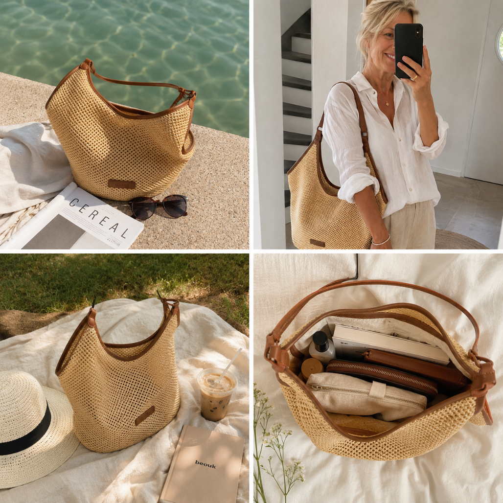 Nora™ | The Open Weave Hobo Bag
