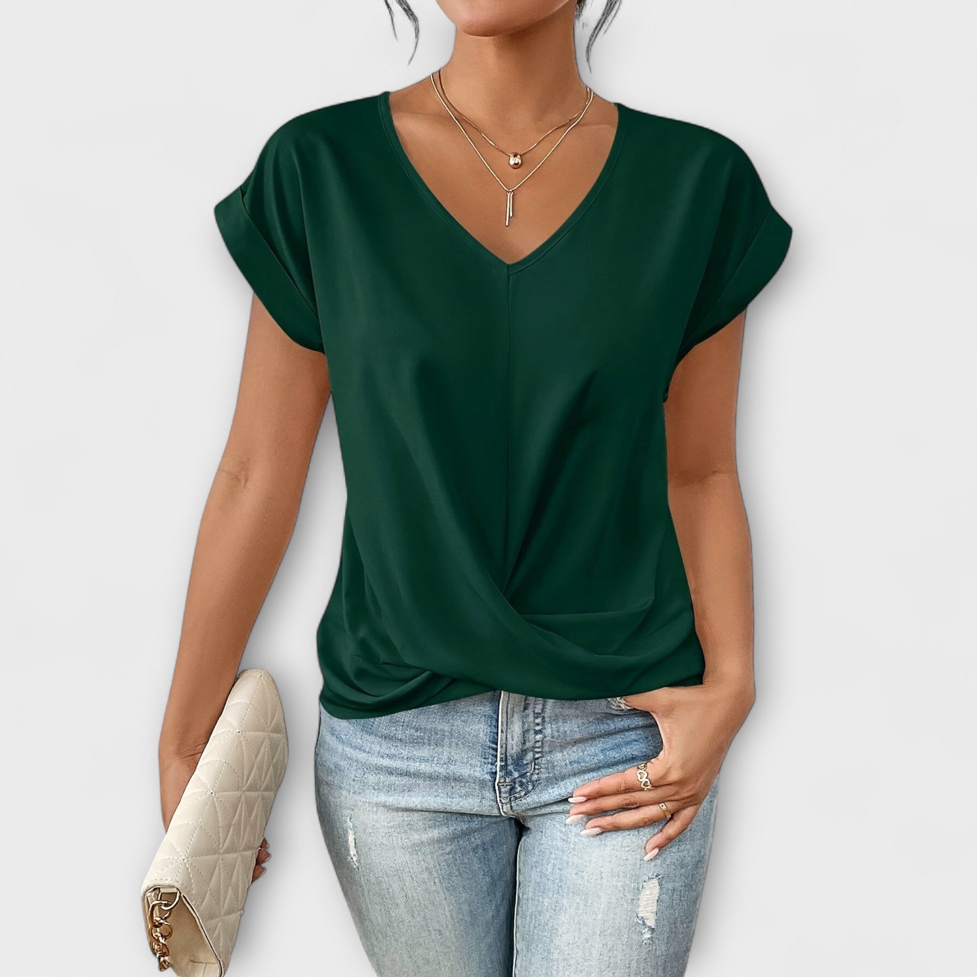 Fleur | Elegant V-neck Top