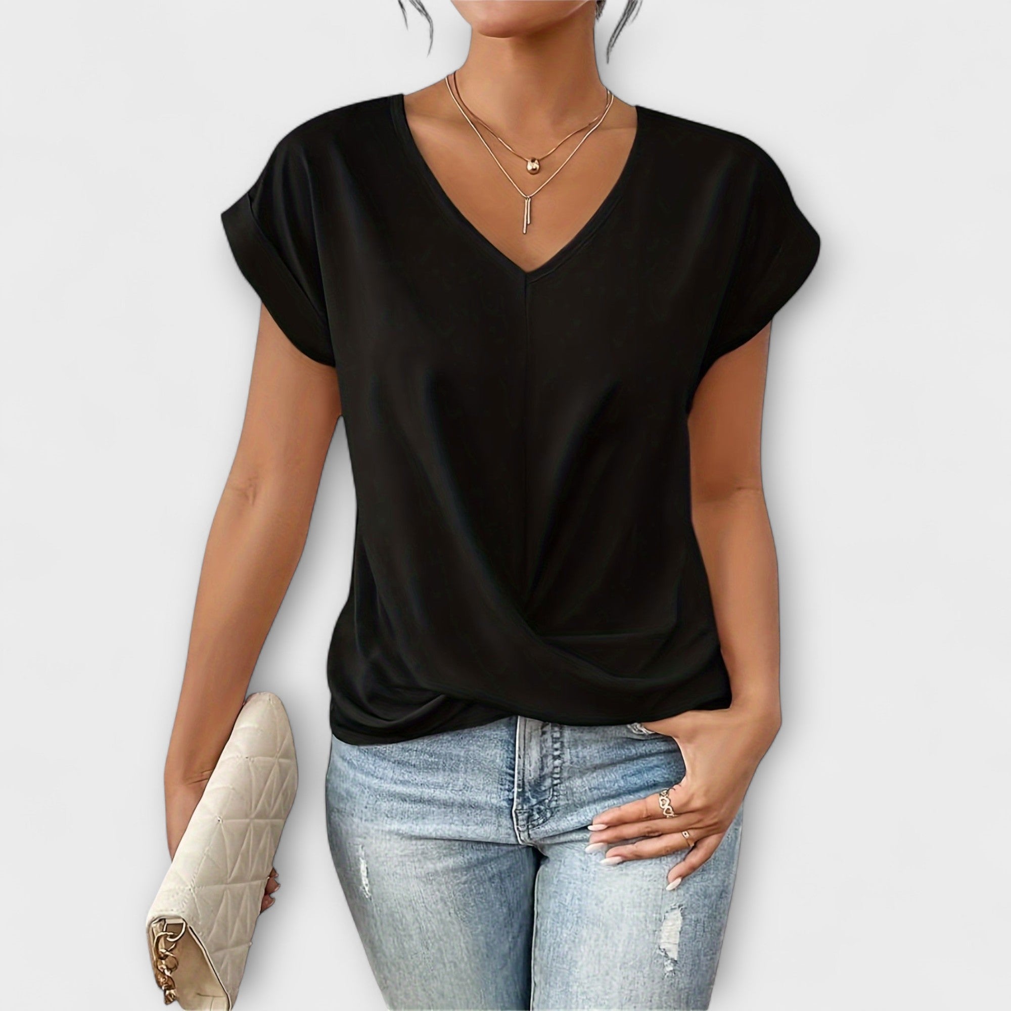 Fleur | Elegant V-neck Top
