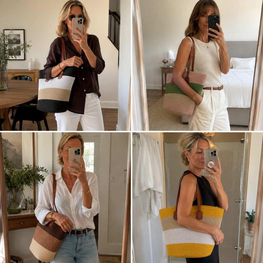 Cora™ | The Colorful Woven Straw Tote