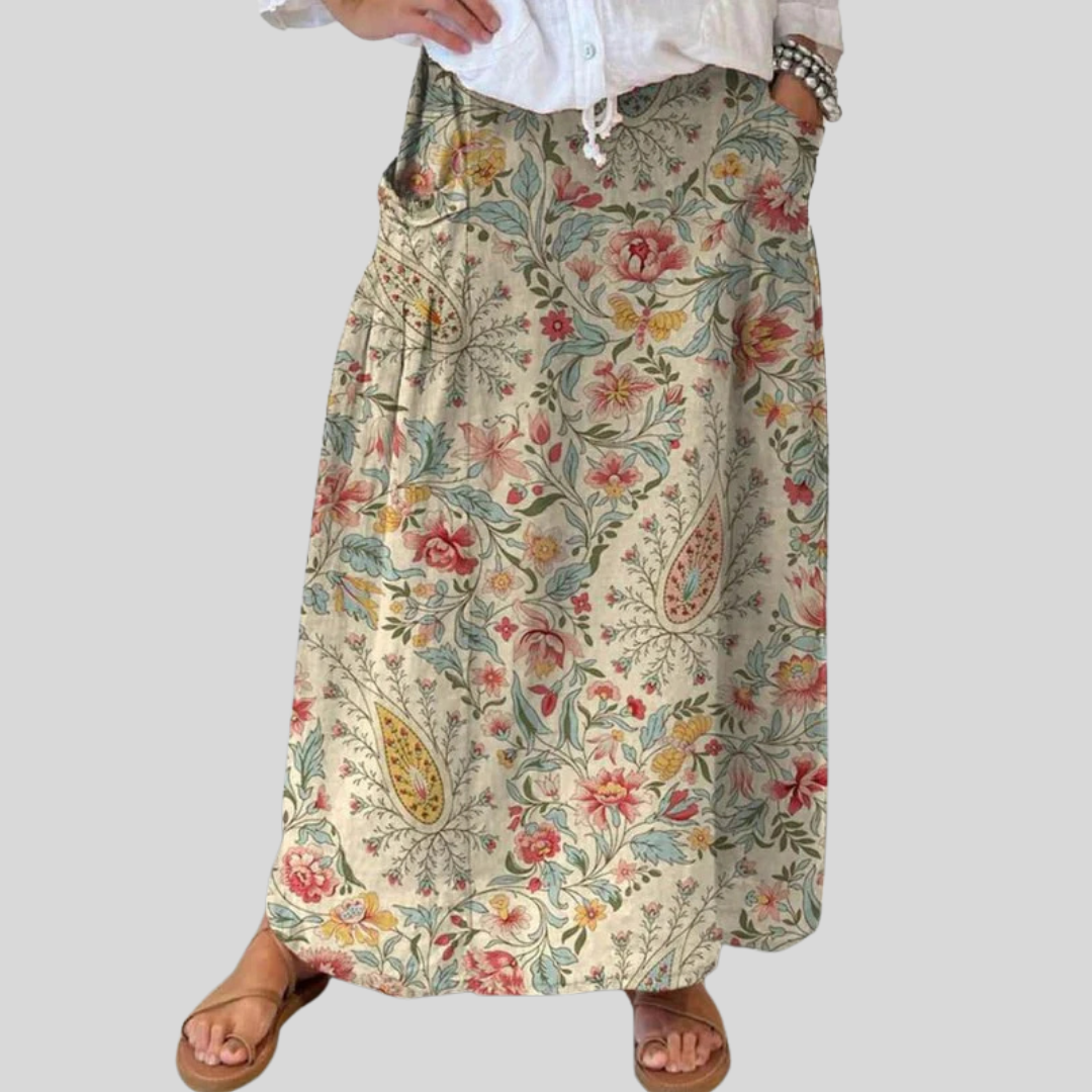 Adeline™ | Vintage Floral Pocket Skirt