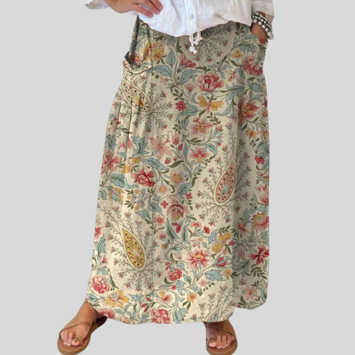 Adeline™ | Vintage Floral Pocket Skirt