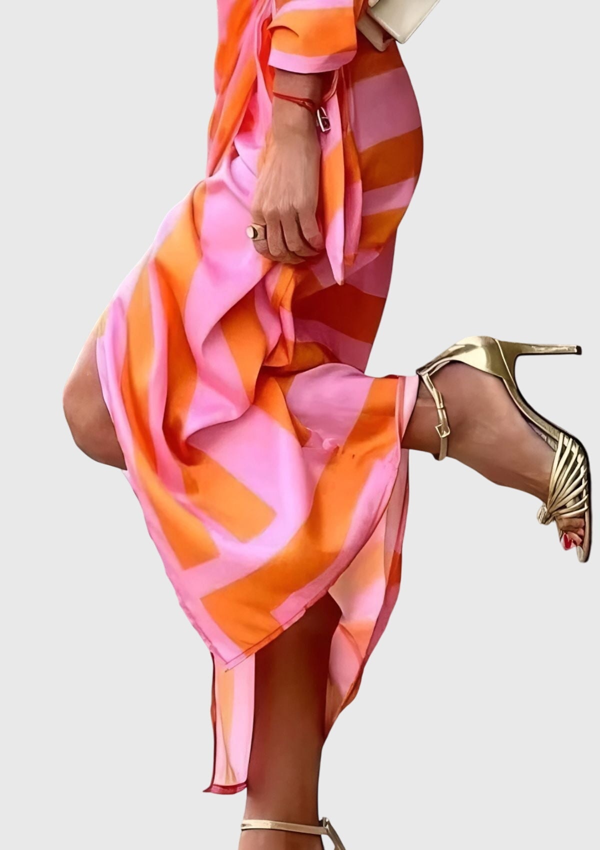 Celeste | Elegant Wrap Dress With Print