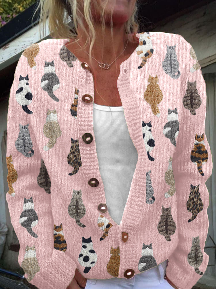 Sylvie™ | The Cat Print Cardigan