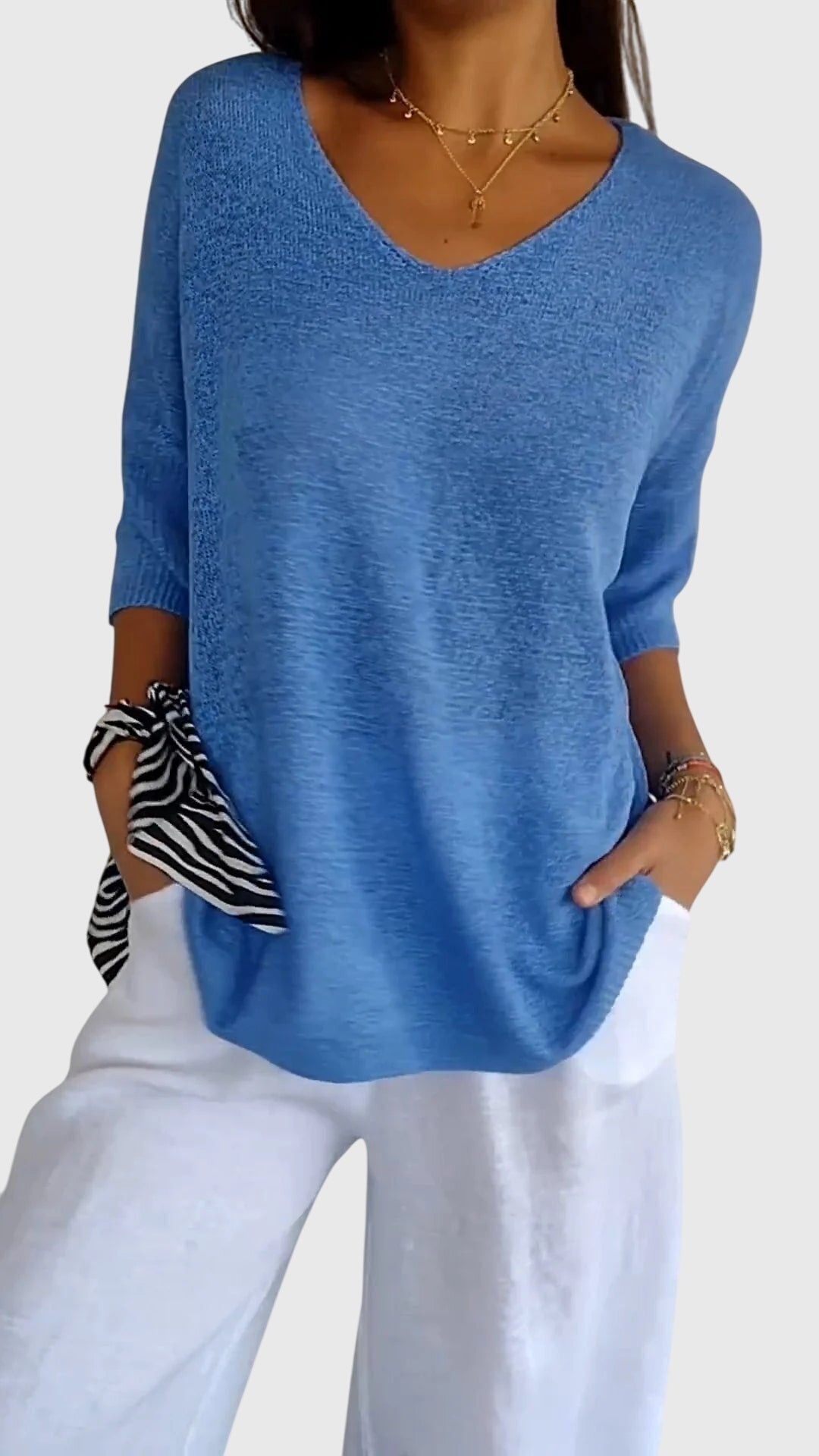 Adele | Elegant V-Neck Top