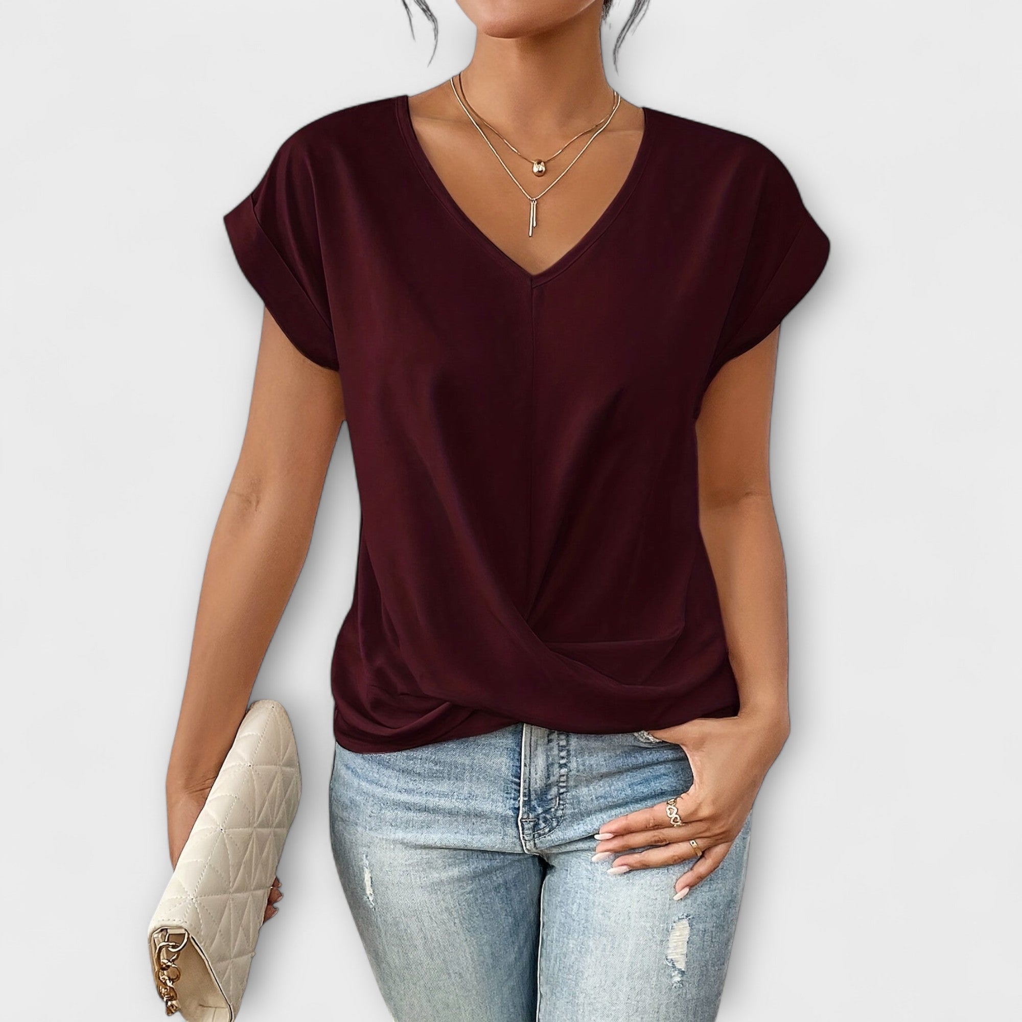 Fleur | Elegant V-neck Top