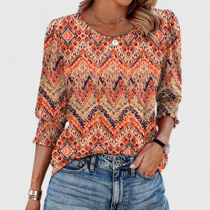 Lena | Elegant Smocked Top