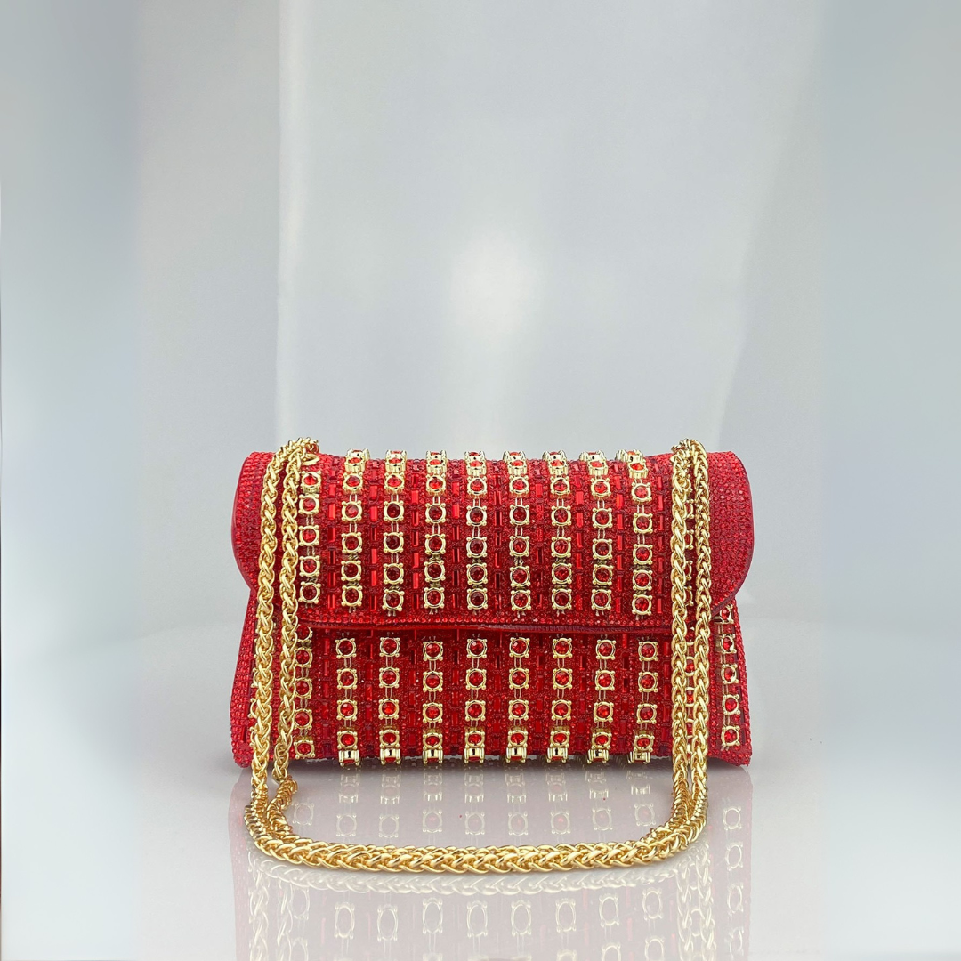 Valentina™ | Chic Chain Colored Diamond Shoulder Bag