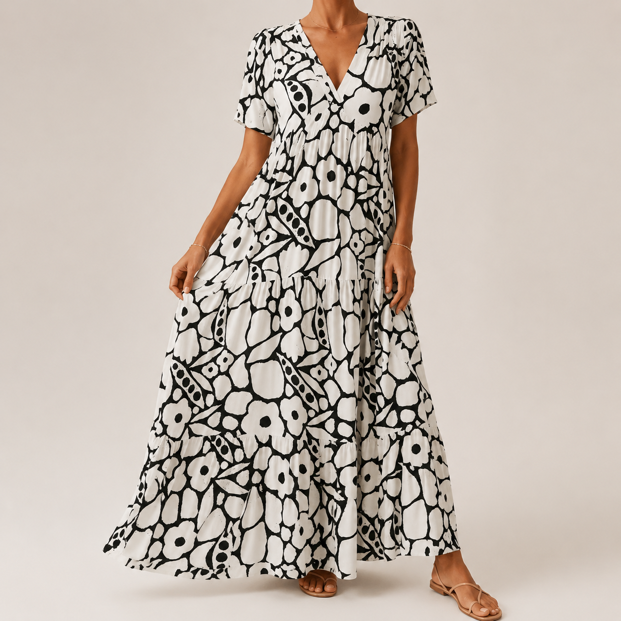 Valentina™ | Elegant Botanical Maxi Dress