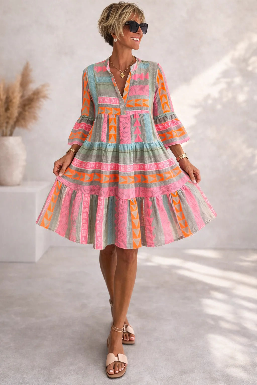 Marlowe™ | Timeless Vintage Grace Midi Dress