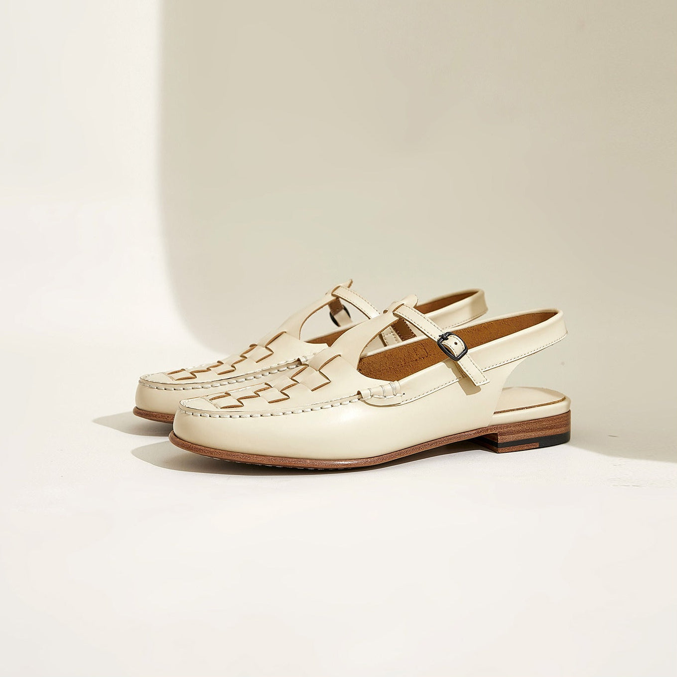 The Palermo | Woven Slingback Flat