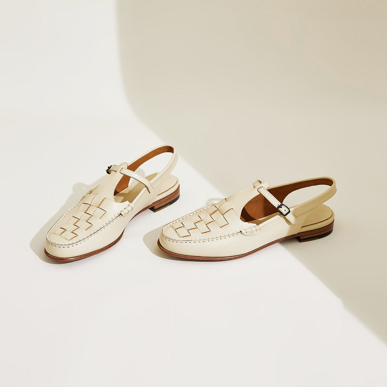 The Palermo | Woven Slingback Flat