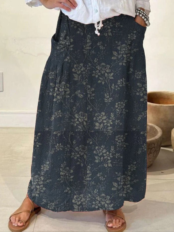 Josephine™ | Vintage Floral Pocket Skirt