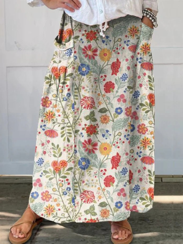 Vivian™ | Floral Pocket Skirt